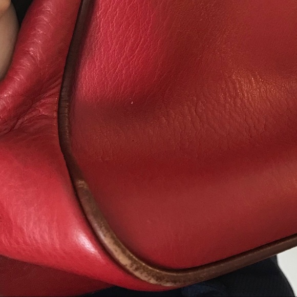 Dooney & Bourke Red & Brown Leather Purse, New - Picture 7 of 8